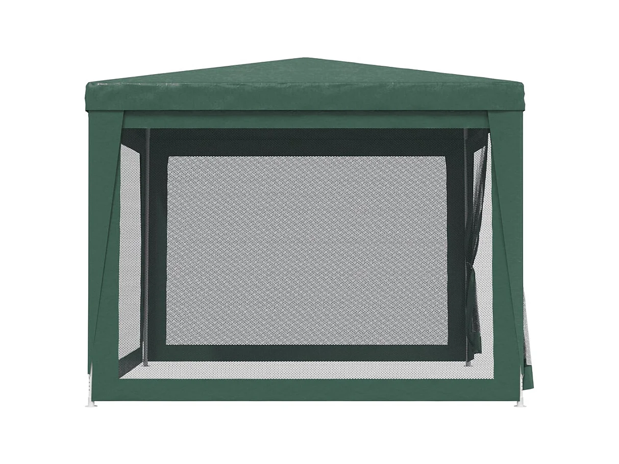 Carpa para fiestas con 4 paredes laterales de malla Verde 3x3 m HDPE
