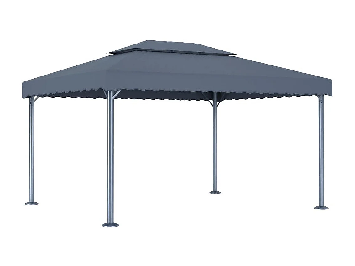 Pergola in alluminio antracite 400x300 cm