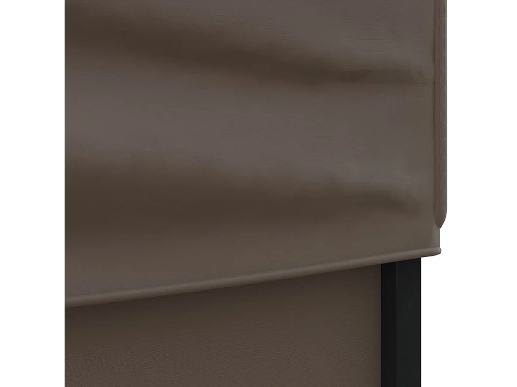 Tenda pieghevole per ricevimenti con pareti Taupe 3x3 m