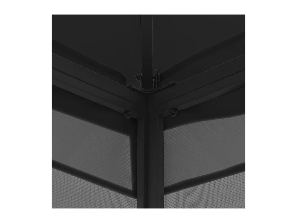 Cenador con mosquitera 300x400x265 cm Antracita