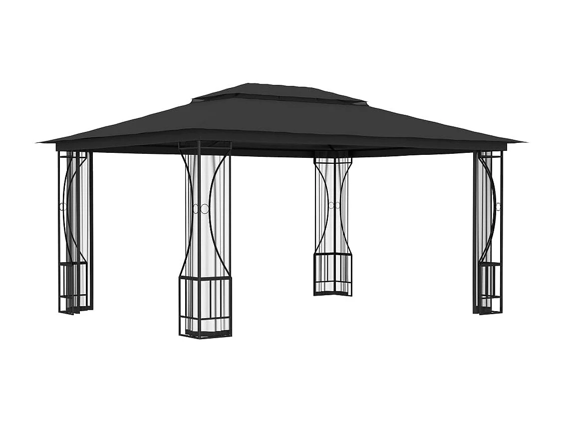 Cenador con mosquitera 300x400x265 cm Antracita