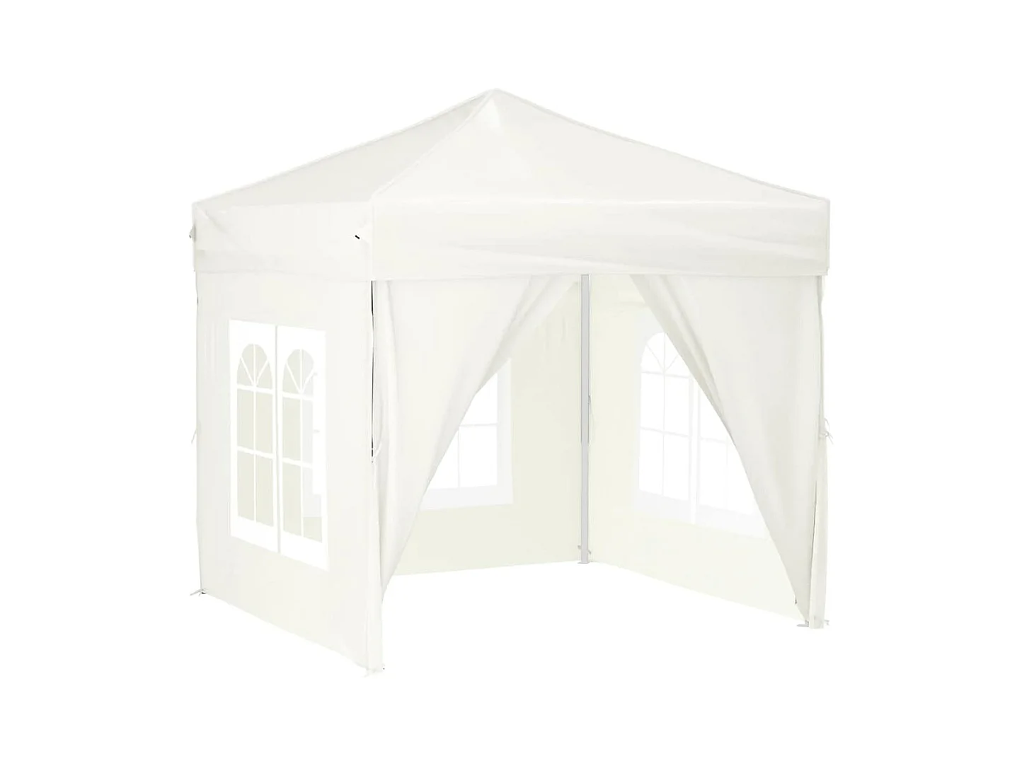 Opvouwbare feesttent met wanden Crème 2x2 m
