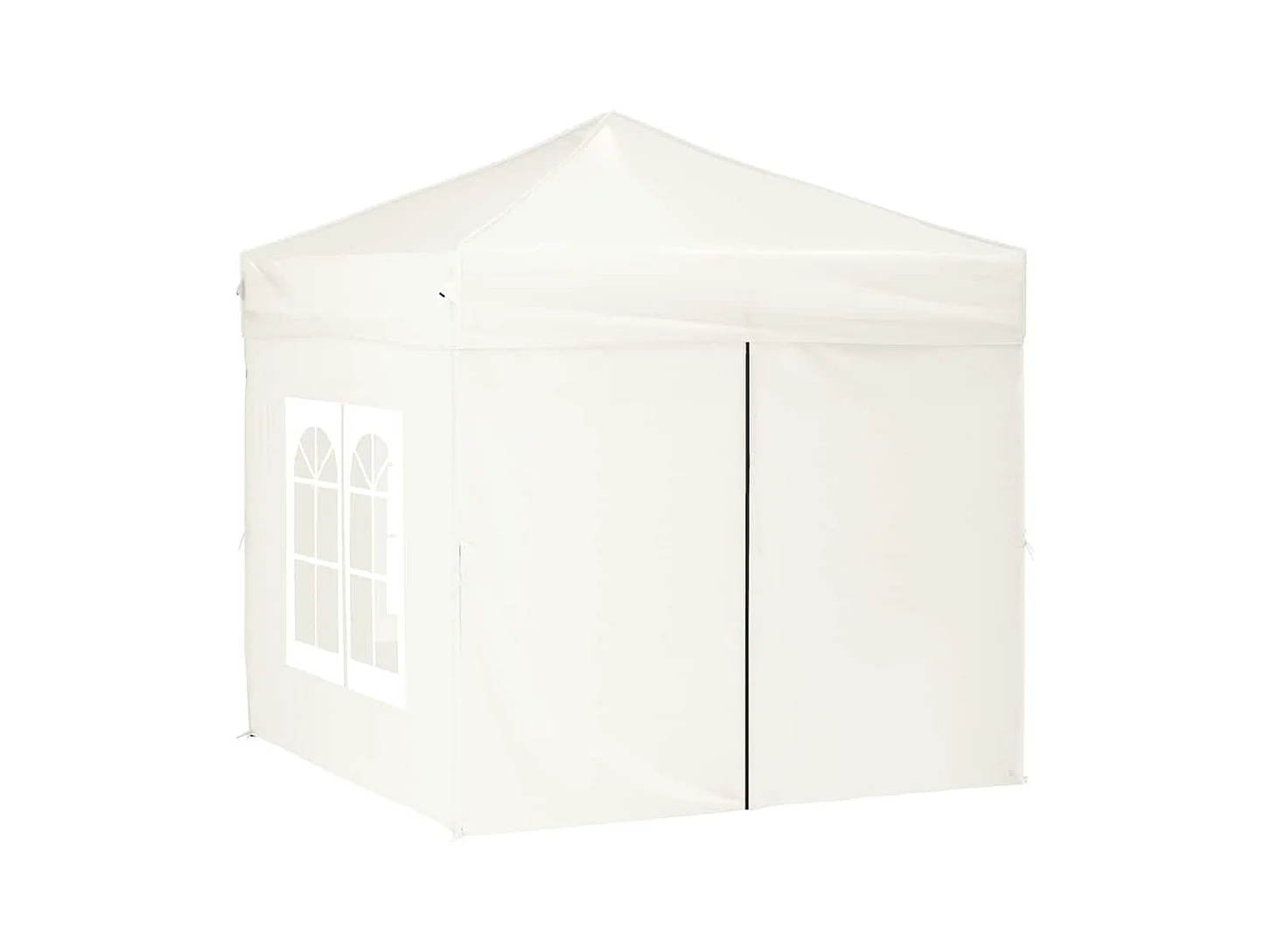 Opvouwbare feesttent met wanden Crème 2x2 m