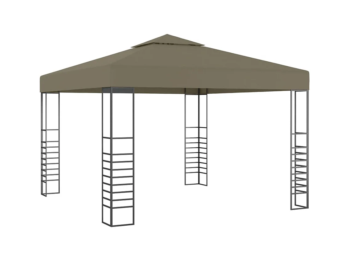 Chapiteau de jardin 3x3 m Taupe 180 g/m²