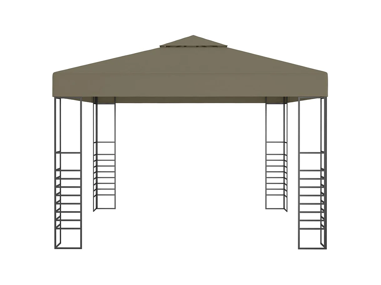 Chapiteau de jardin 3x3 m Taupe 180 g/m²