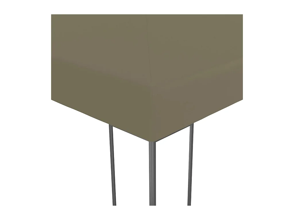Chapiteau de jardin 3x3 m Taupe 180 g/m²