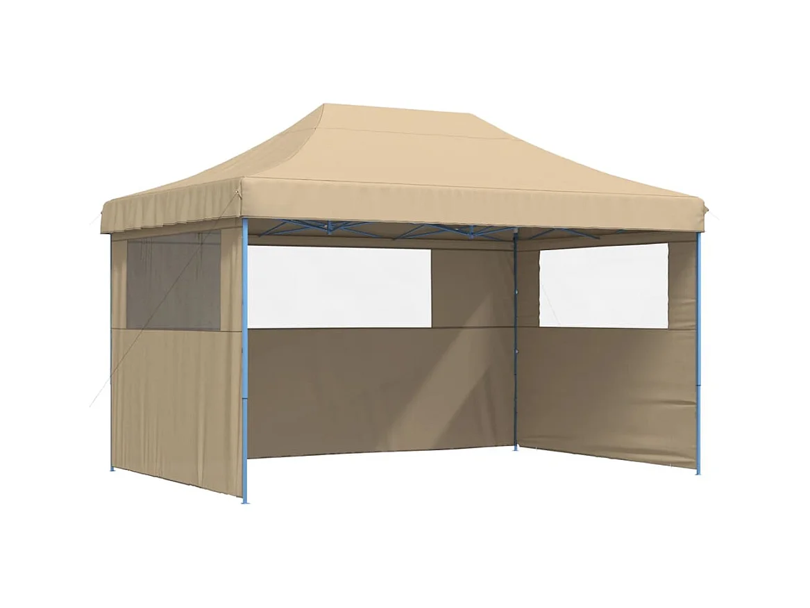Carpa plegable para fiestas con 3 paredes laterales