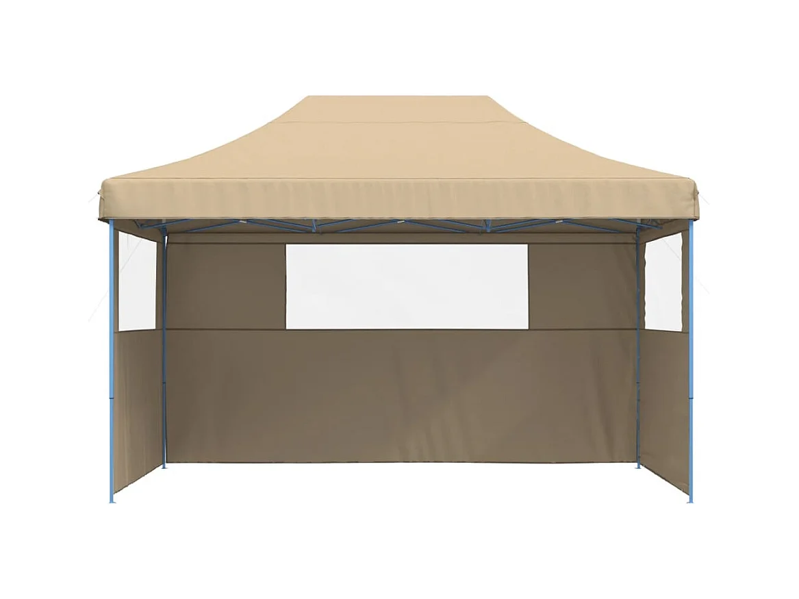 Carpa plegable para fiestas con 3 paredes laterales