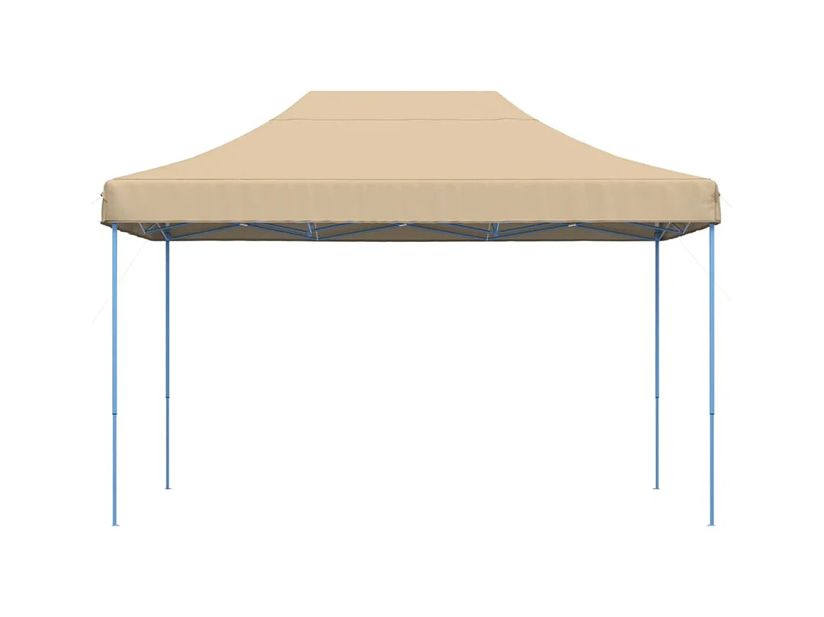 Carpa de recepción plegable retráctil beige 410x279x315 cm