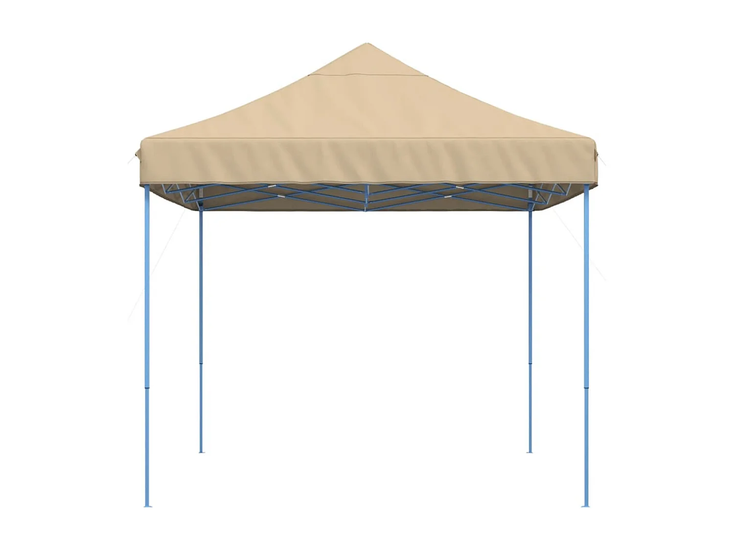 Carpa de recepción plegable retráctil beige 410x279x315 cm