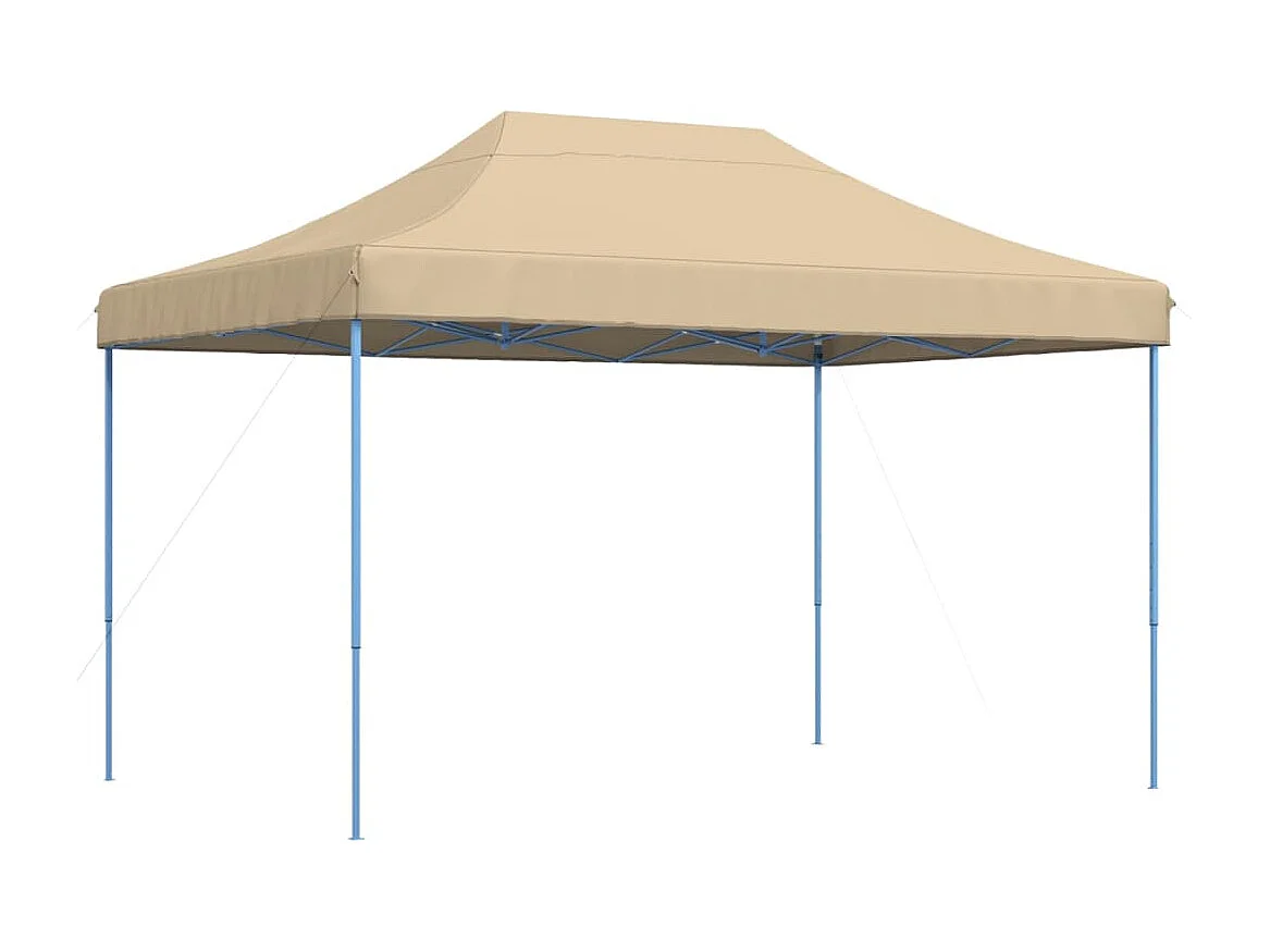 Carpa de recepción plegable retráctil beige 410x279x315 cm