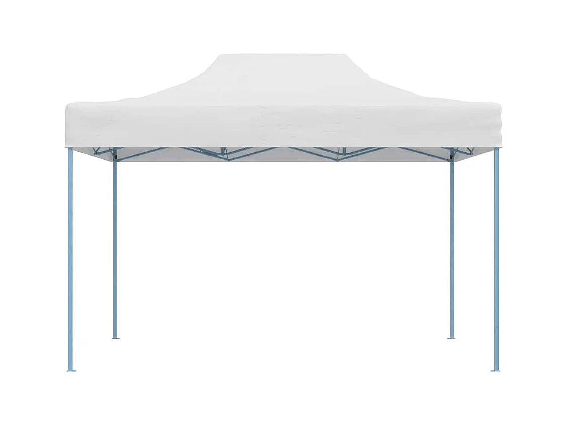 Carpa de recepción plegable profesional 280x410x315 cm Acero Blanco