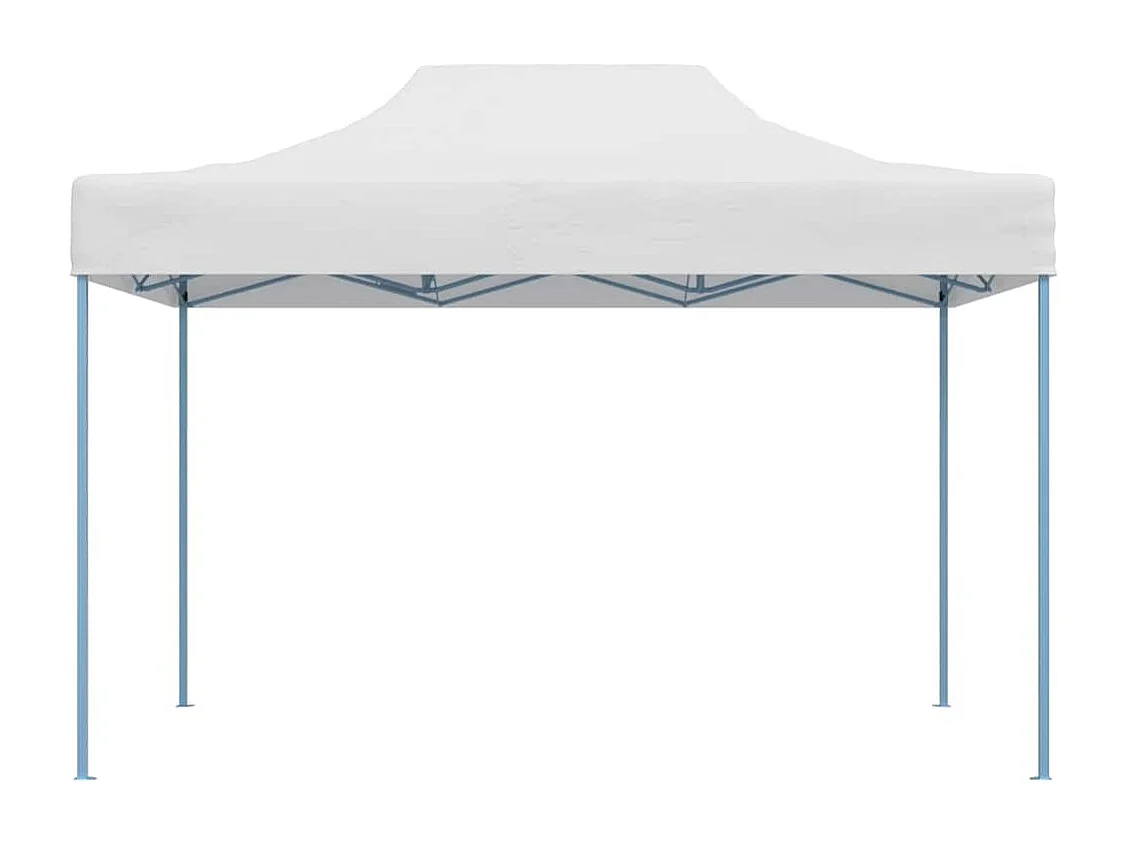Tenda pieghevole professionale per ricevimenti 280x410x315 cm Acciaio Bianco