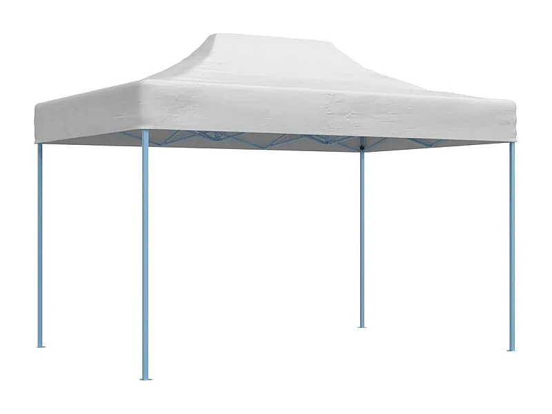 Tenda pieghevole professionale per ricevimenti 280x410x315 cm Acciaio Bianco
