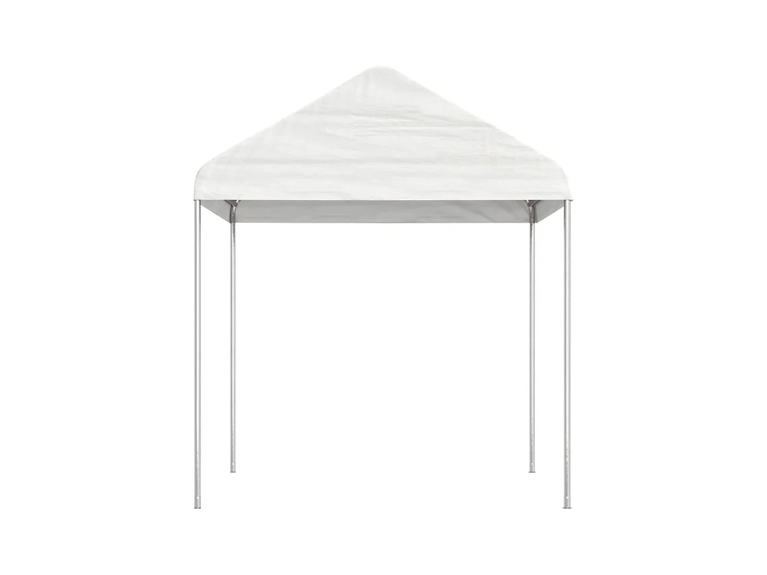 Gazebo met wit dak 6,69x2,28x2,69 m polyethyleen