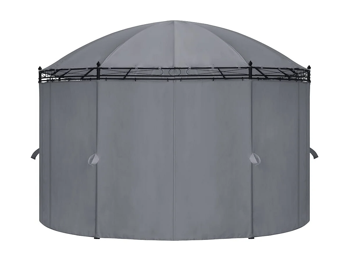 Gazebo con tende 520x349x255 cm Antracite