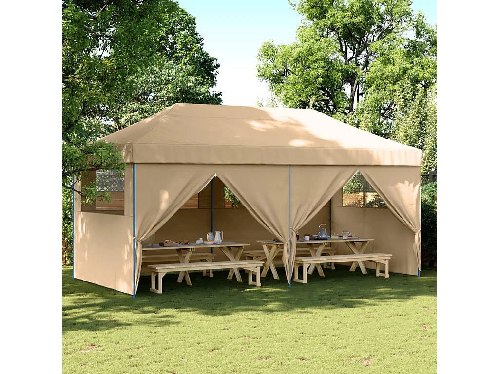 Carpa de recepción plegable emergente con 4 paredes laterales