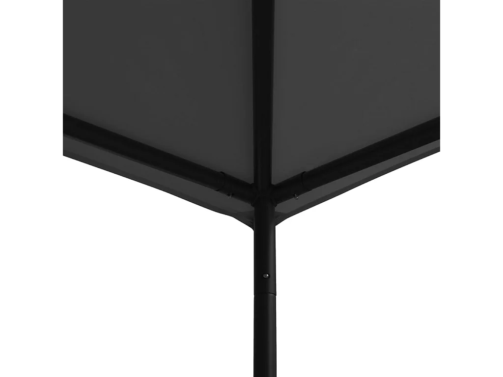 Gazebo 3x3 m Antracite Tessuto e acciaio 180 g/m²