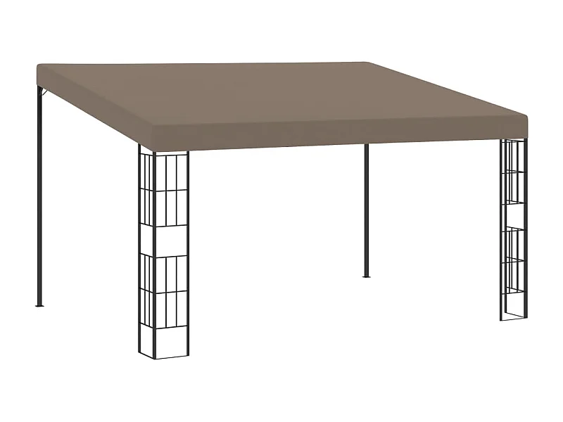 Belvédère mural 4x3 m Taupe Tissu