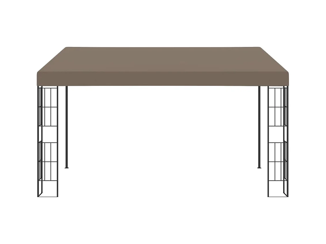Belvédère mural 4x3 m Taupe Tissu