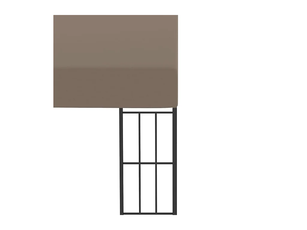 Belvédère mural 4x3 m Taupe Tissu
