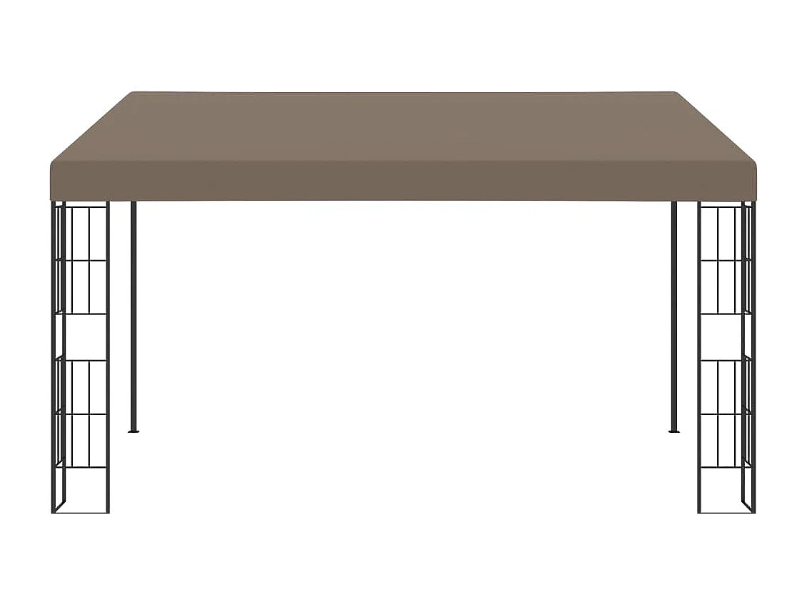 Belvédère mural 4x3 m Taupe Tissu