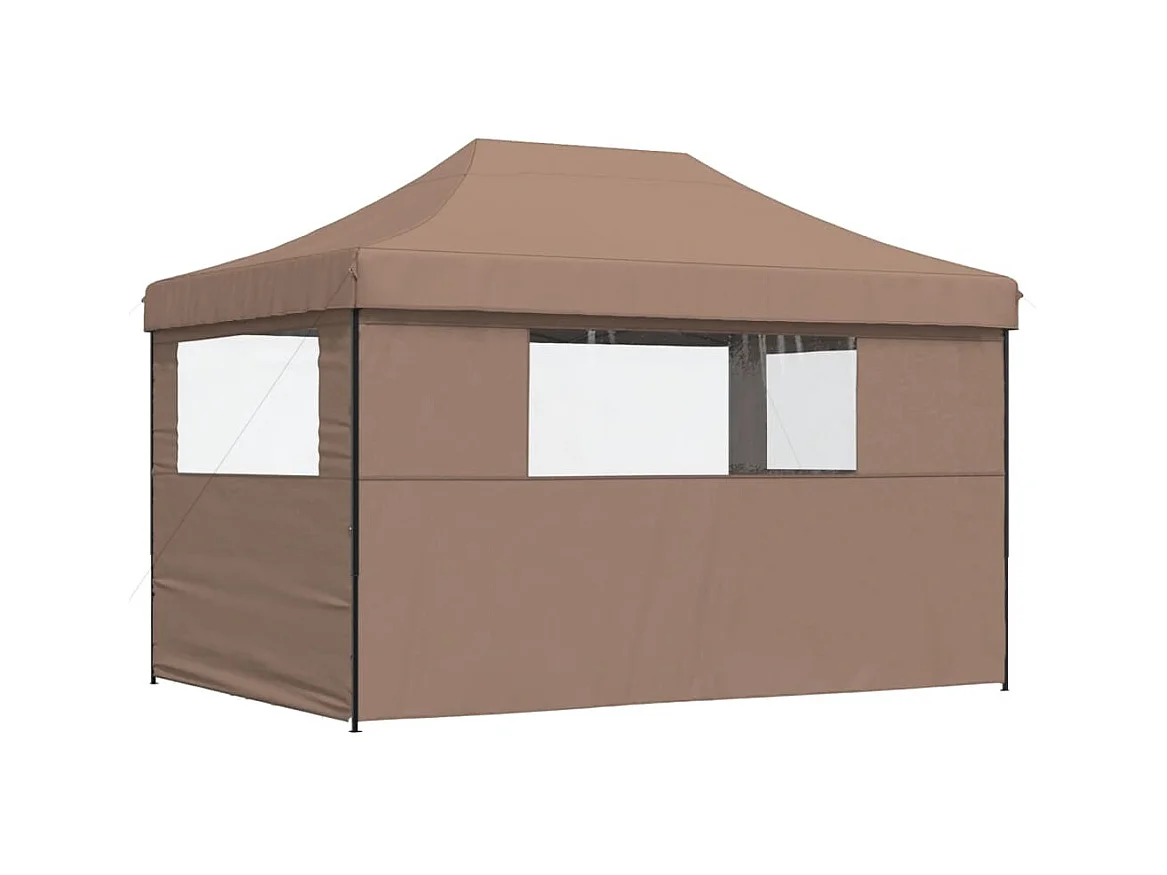 Carpa plegable para fiestas con 3 paredes laterales