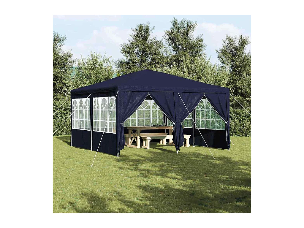 Tente de fête Bleu et Blanc 400 x 400 x 266 cm