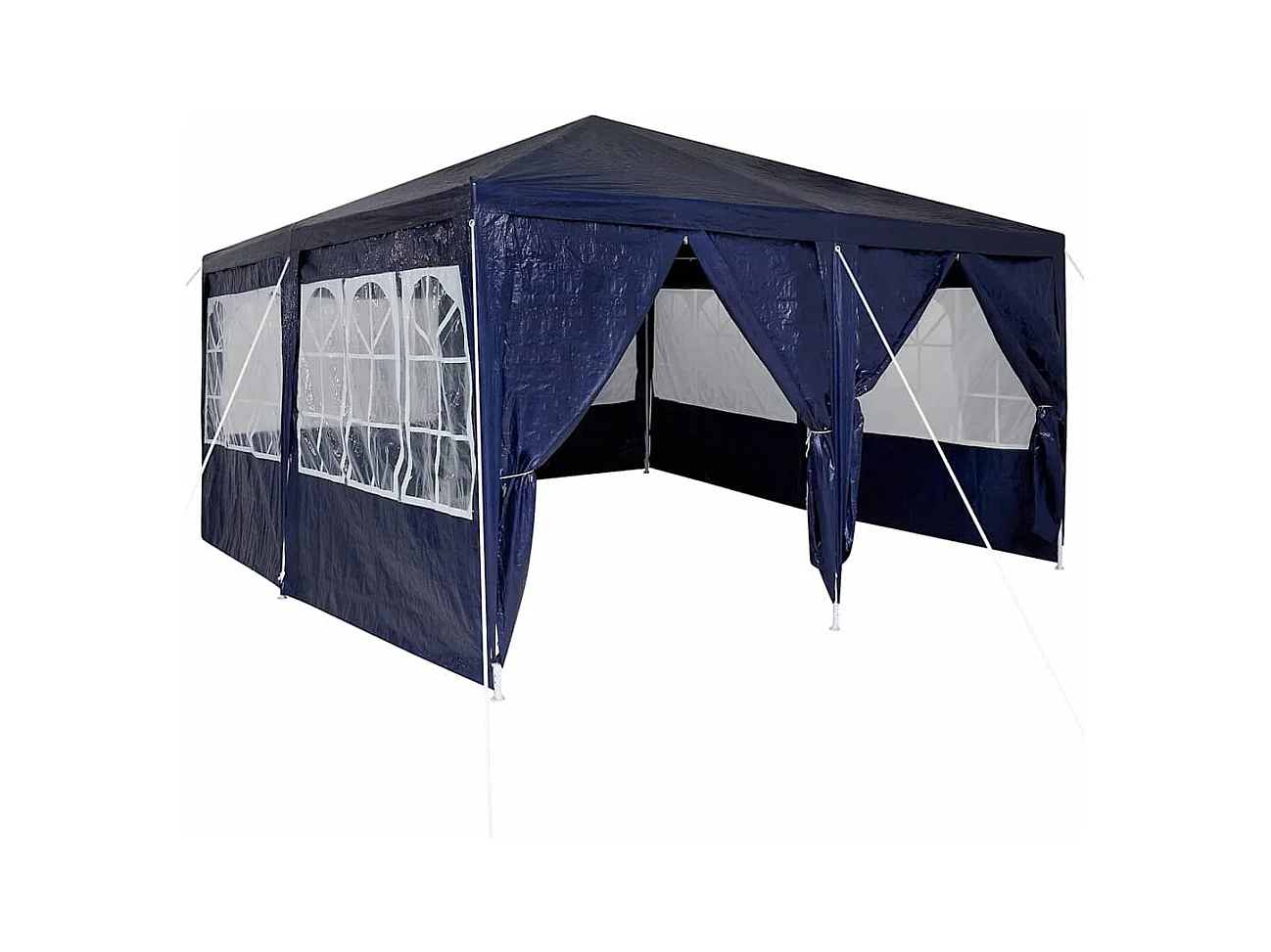 Tente de fête Bleu et Blanc 400 x 400 x 266 cm