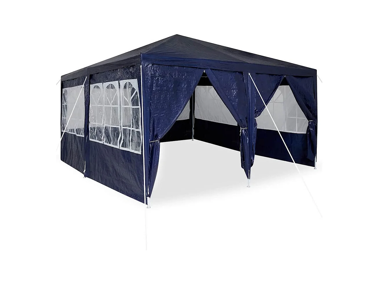 Tente de fête Bleu et Blanc 400 x 400 x 266 cm