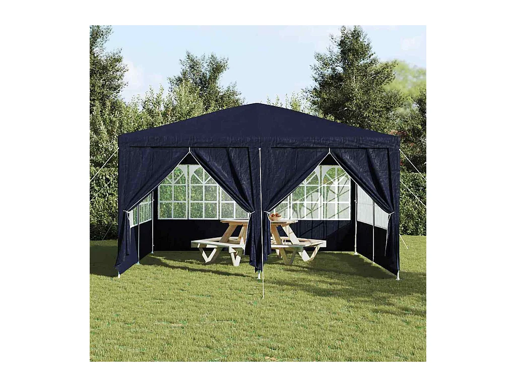 Tente de fête Bleu et Blanc 400 x 400 x 266 cm