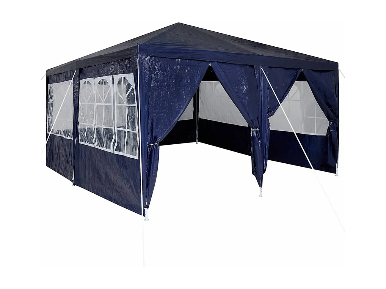 Tente de fête Bleu et Blanc 400 x 400 x 266 cm