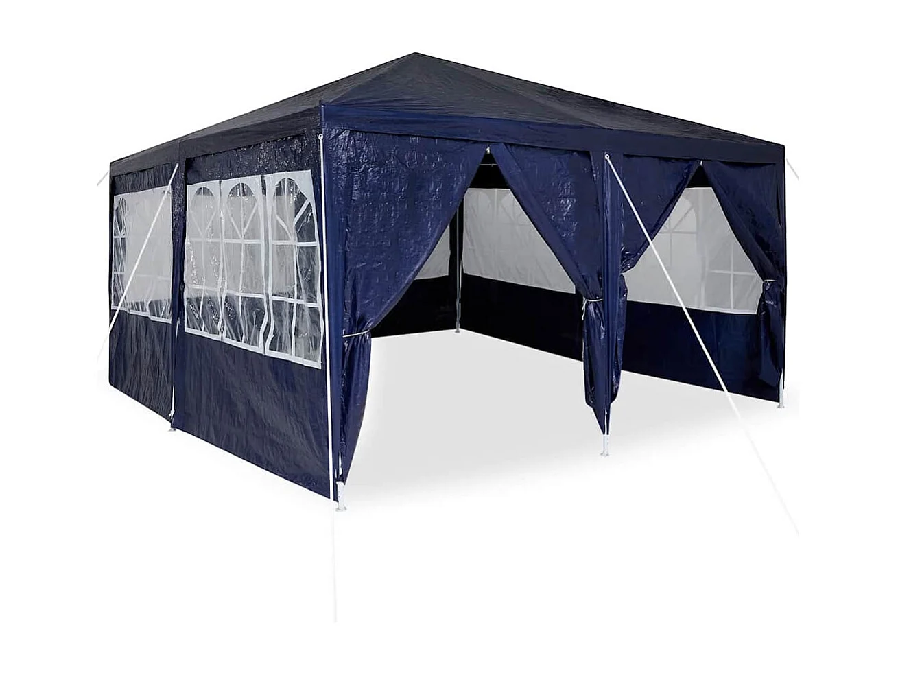 Tente de fête Bleu et Blanc 400 x 400 x 266 cm