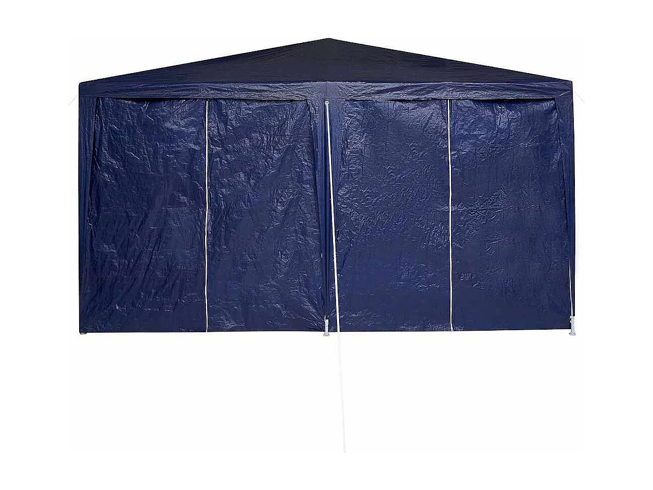 Blau-weißes Partyzelt 400 x 400 x 266 cm