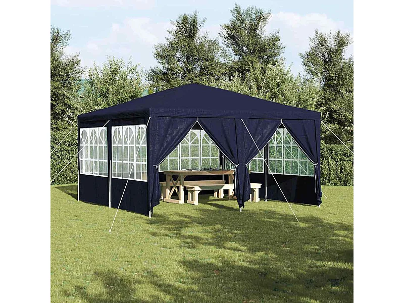 Tente de fête Bleu et Blanc 400 x 400 x 266 cm