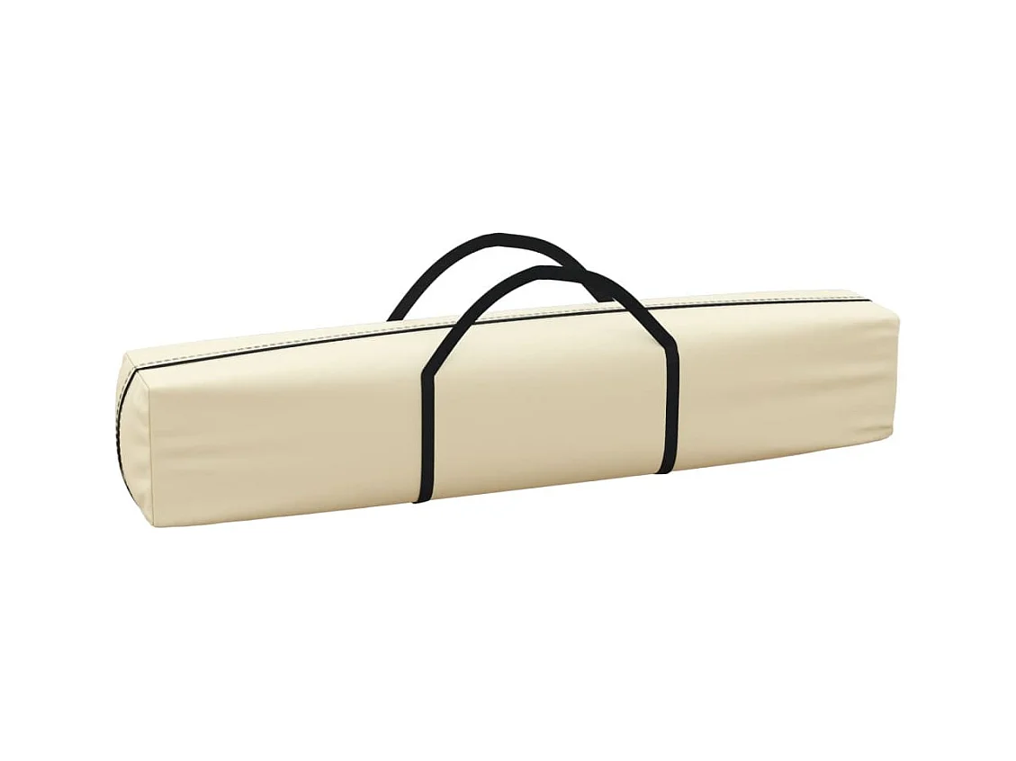 Carpa plegable para fiestas con paredes Crema 3x6 m