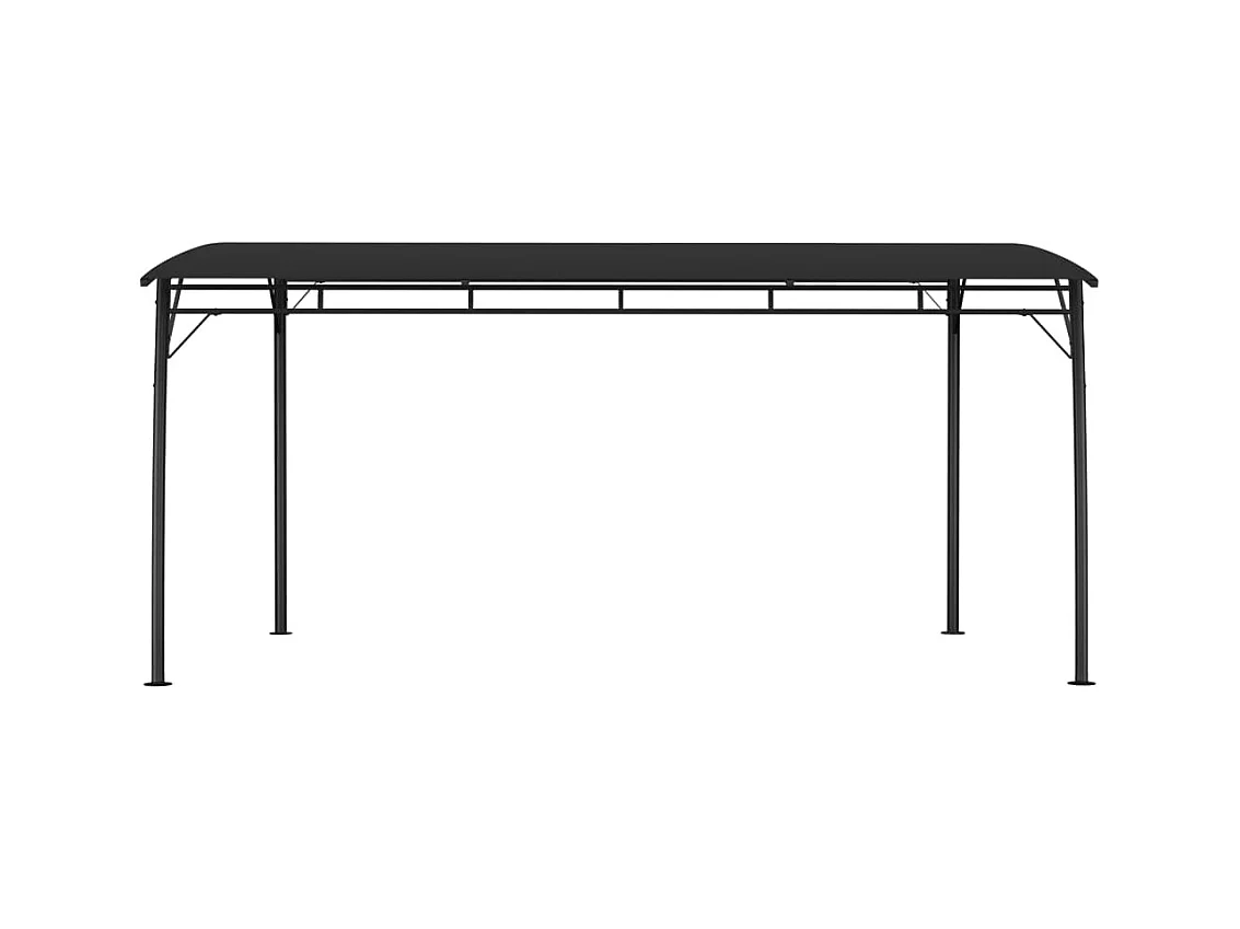 Toldo de jardín 4x3x2,55 m Antracita