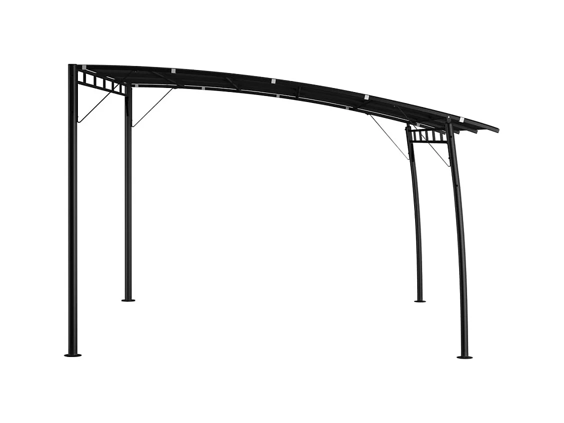 Toldo de jardín 4x3x2,55 m Antracita