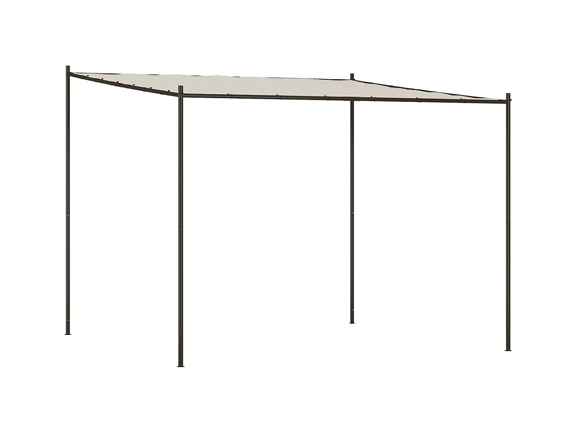 Cenador blanco 3x3 m tejido 180 g/m² y acero