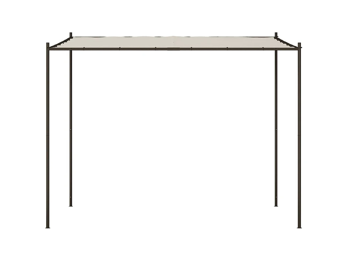 Cenador blanco 3x3 m tejido 180 g/m² y acero