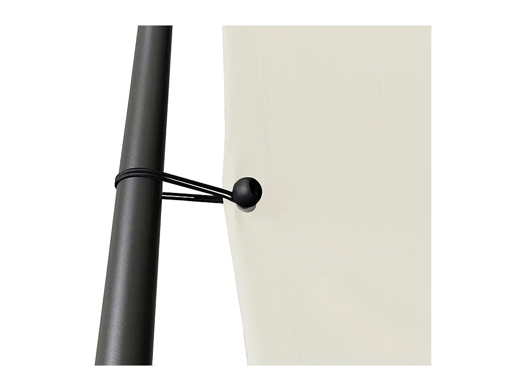 Cenador blanco 3x3 m tejido 180 g/m² y acero