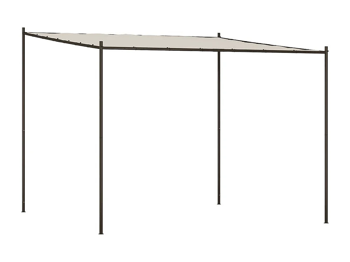 Cenador blanco 3x3 m tejido 180 g/m² y acero