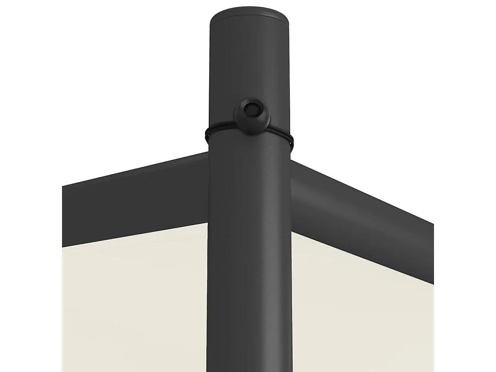 Cenador blanco 3x3 m tejido 180 g/m² y acero