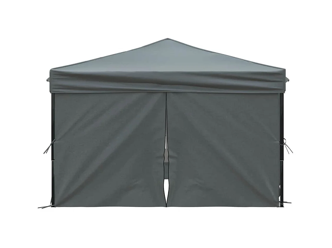 Carpa de recepción plegable con paredes Antracita 3x3 m
