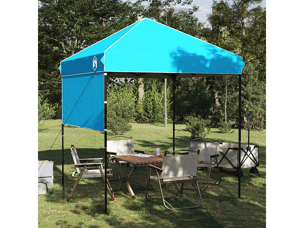 Tente à auvent pop-up Bleu 200 x 200 cm tissu