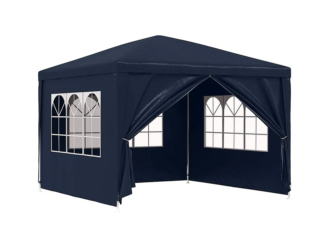 Carpa de recepción azul de 3 x 3 m