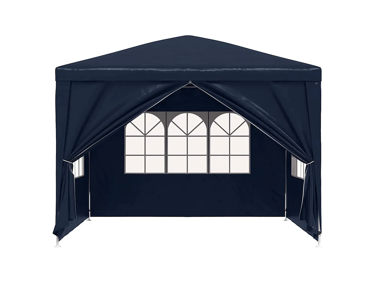 Carpa de recepción azul de 3 x 3 m