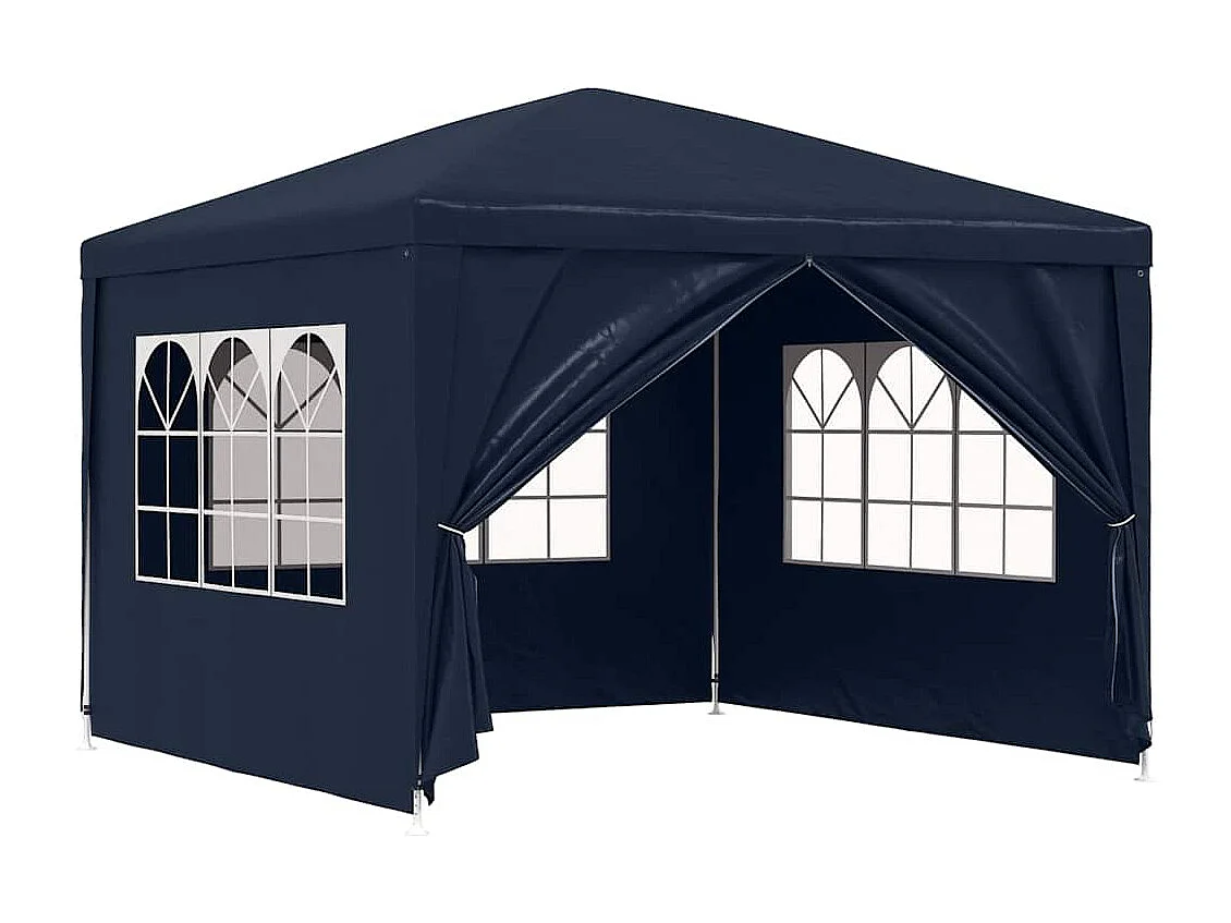 Carpa de recepción azul de 3 x 3 m