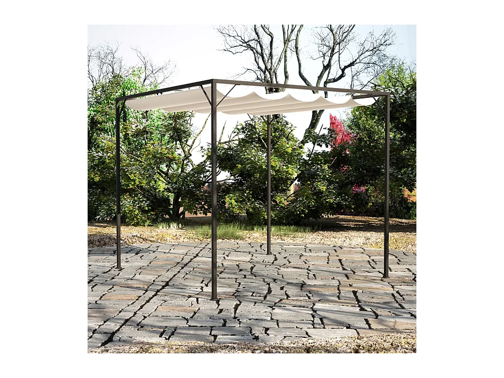 Gartenzelt mit einziehbarer Markise