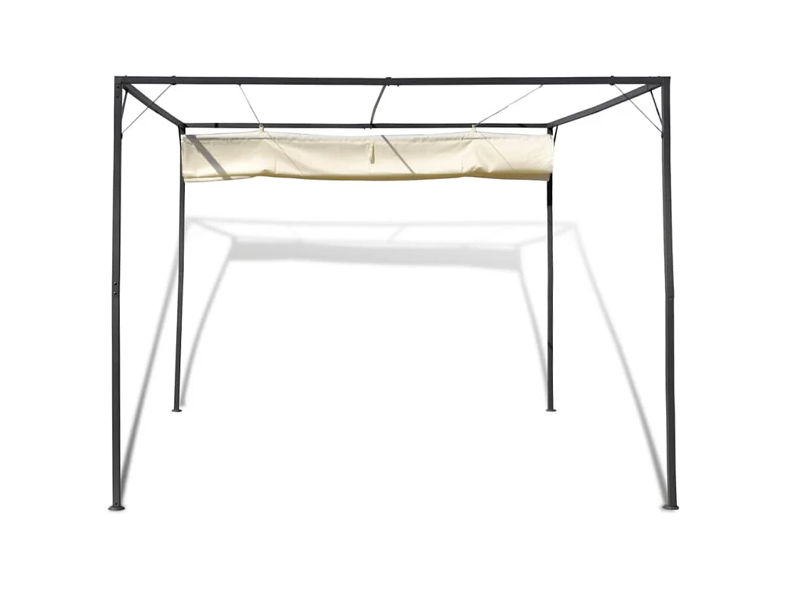 Gartenzelt mit einziehbarer Markise